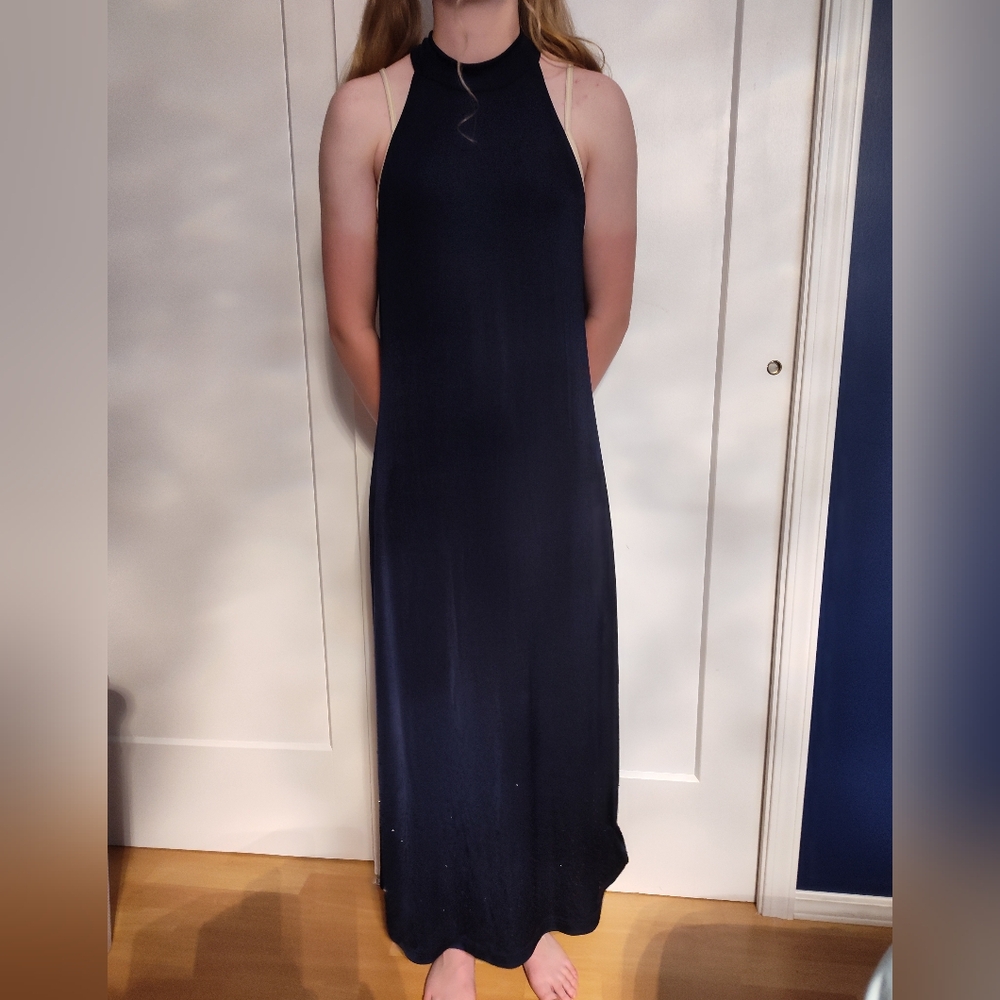 Deep Navy Blue Formal Dress
